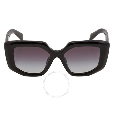 Prada Gray Gradient Irregular Ladies Sunglasses PR .